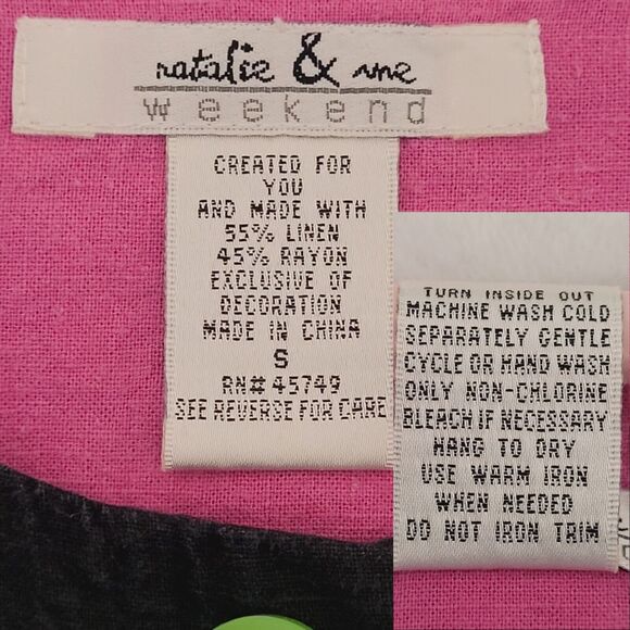 Vtg Natalie & Me Weekend Cocktail Martini Novelty Button Down Shirt Size Small - Picture 6 of 8